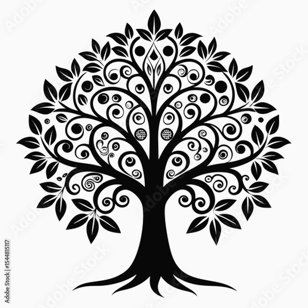 Fototapeta vector tree silhouette