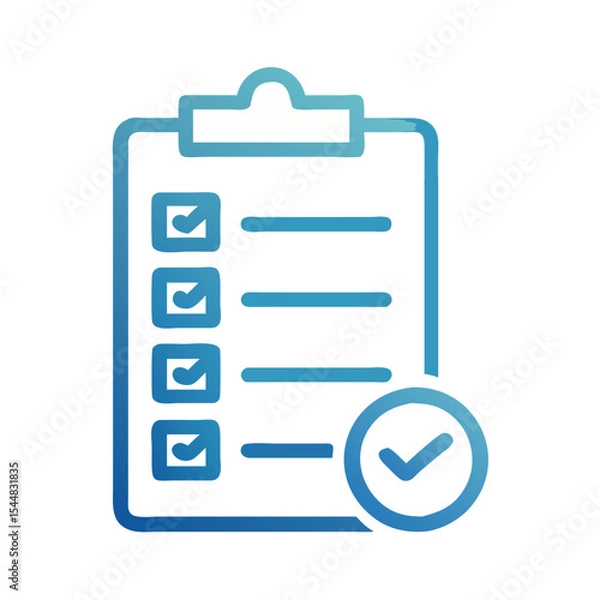 Obraz Checklist Icon Isolated