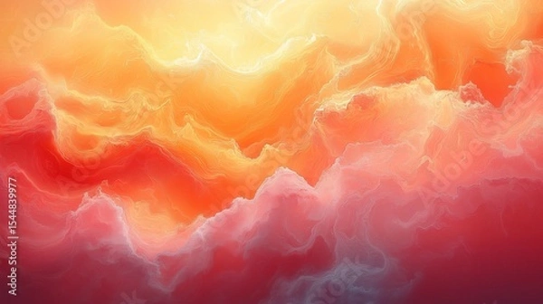 Fototapeta オレンジ色の雲