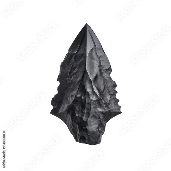 Obraz Black Stone Arrowhead - Native American Artifact