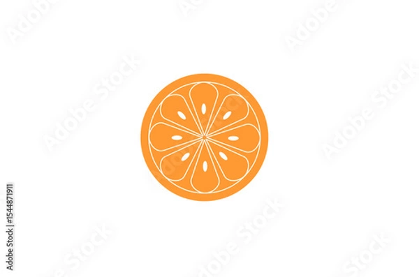 Obraz Citrus fruit pattern. Vector illustration.