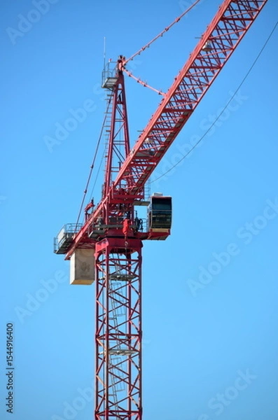 Fototapeta crane on a construction site