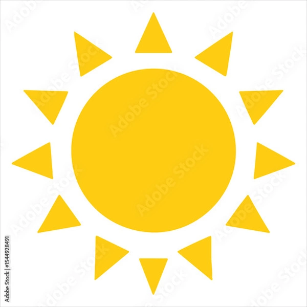 Fototapeta Hand Drawn Doodle Sun Art Design for Sublimation Crafts

