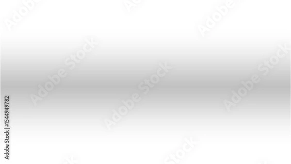 Fototapeta Soft Top-Down Gradient Shadow: A gentle, diffused gray shadow fading from the top, providing depth and a subtle base on a transparent background.

