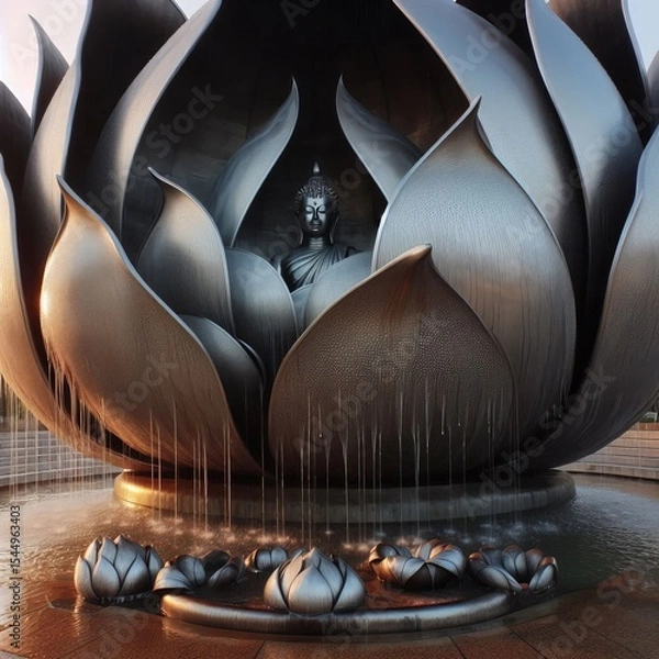 Obraz Cupped in mirroring the ge