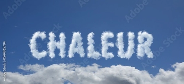 Obraz chaleur nuages