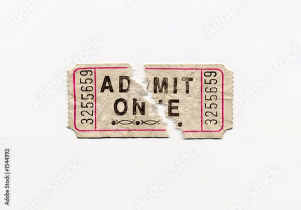 Obraz split admit one