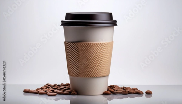 Obraz コーヒーとコーヒー豆