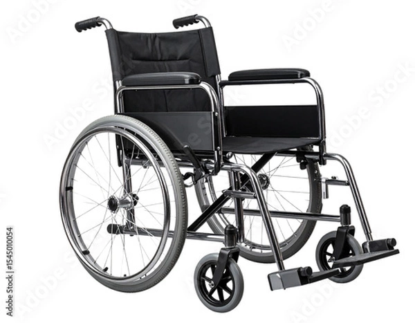 Obraz  “Standard Manual Wheelchair Side View, Transparent PNG”.