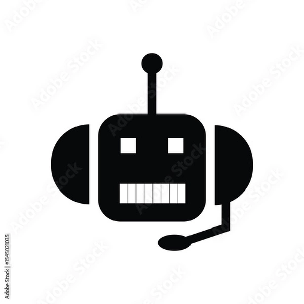 Fototapeta robot call operator