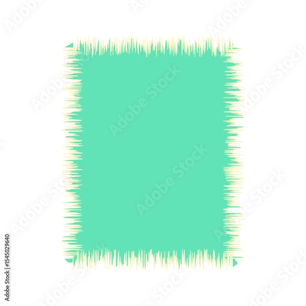 Fototapeta Blank Jagged Rectangle Line Frame