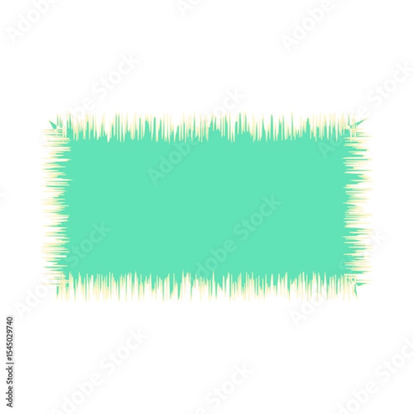 Fototapeta Blank Jagged Rectangle Line Frame