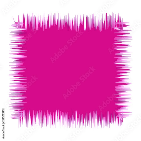 Fototapeta Blank Jagged Rectangle Line Frame