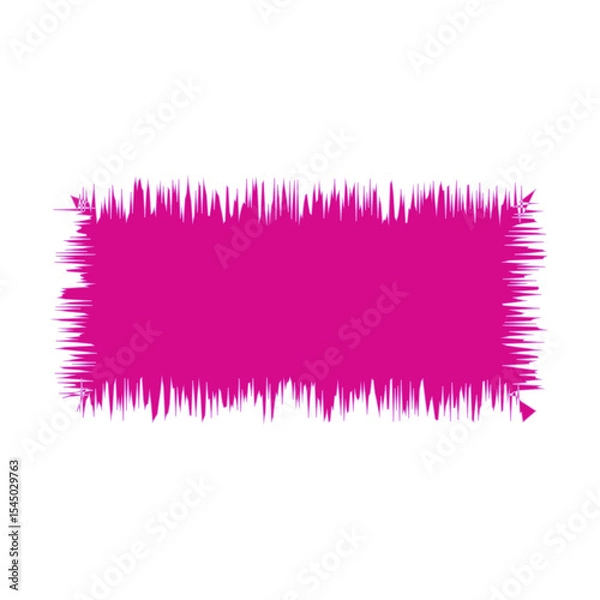 Fototapeta Blank Jagged Rectangle Line Frame