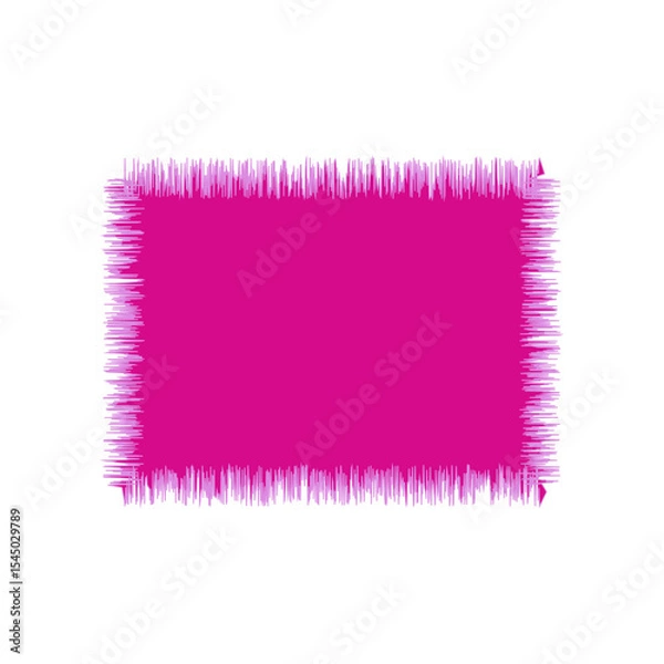 Fototapeta Blank Jagged Rectangle Line Frame