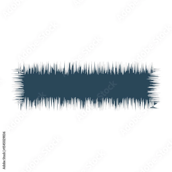 Fototapeta Blank Jagged Rectangle Line Frame