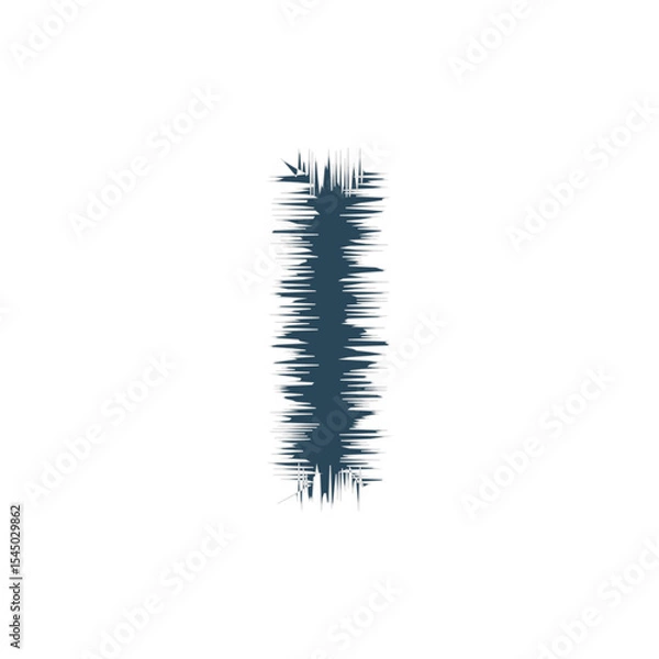 Fototapeta Blank Jagged Rectangle Line Frame