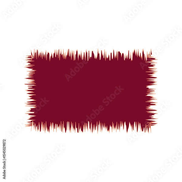 Fototapeta Blank Jagged Rectangle Line Frame