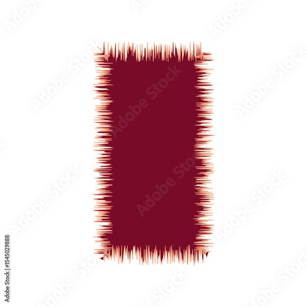 Fototapeta Blank Jagged Rectangle Line Frame