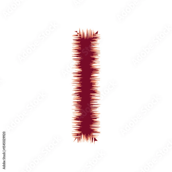 Fototapeta Blank Jagged Rectangle Line Frame