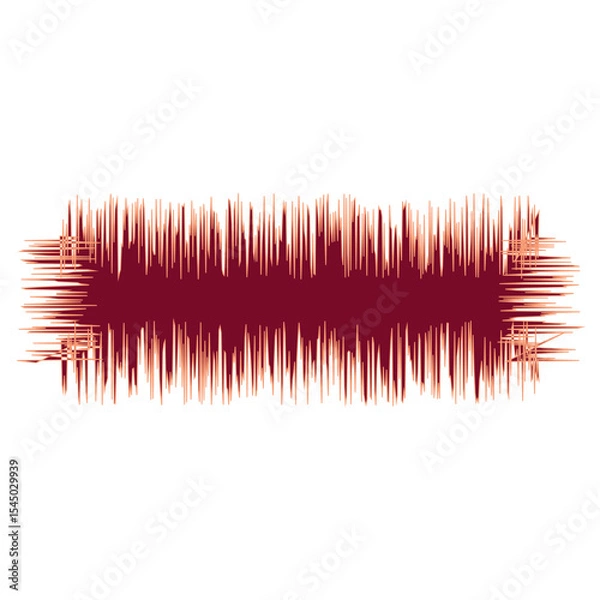 Fototapeta Blank Jagged Rectangle Line Frame