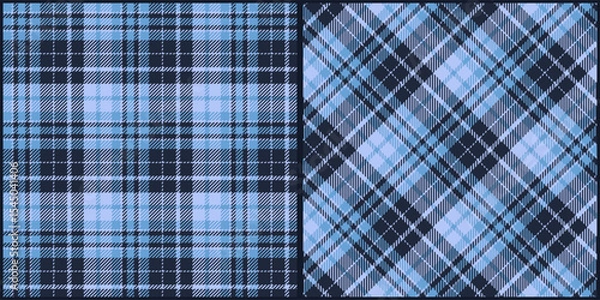 Fototapeta Classic plaid seamless pattern vector. Background graphic tartan fashion design use for print, texture, cloth, fabric, flannel.