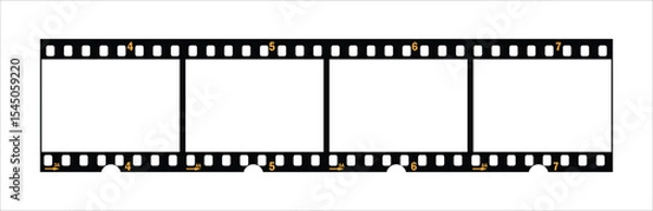 Obraz long filmstrip or border with empty frames