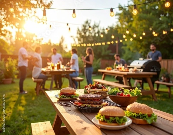 Obraz Backyard Barbecue Party Image