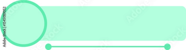 Fototapeta Infographic with blank box title header with text area