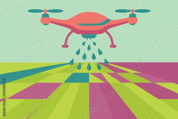 Obraz vector illustration of a dancing Drone