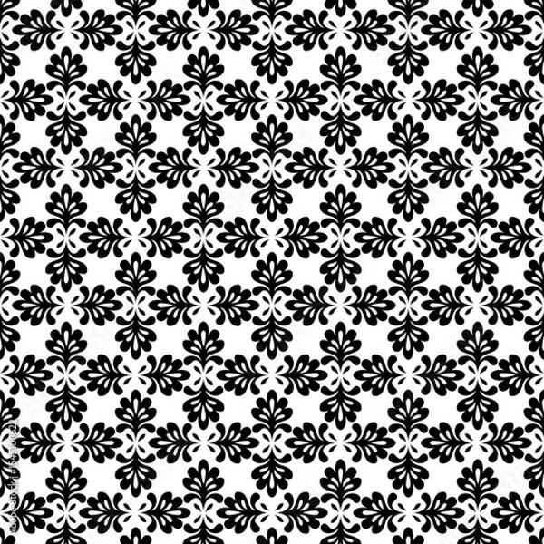 Fototapeta Abstract Mosaic Seamless Wallpaper with Bohemian Craft Embroidery Design, Decorative Seamless Backgrounds with Abstract Mosaic Art