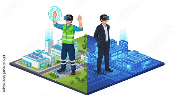 Obraz Virtual Reality in Industry Transforming Workplace Training and Management