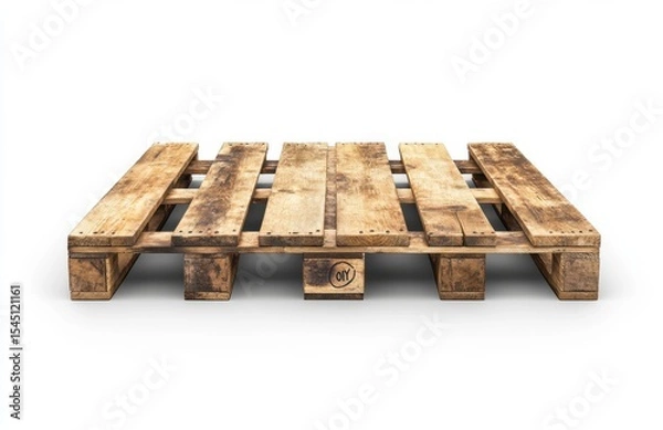 Obraz wooden pallet isolated on white