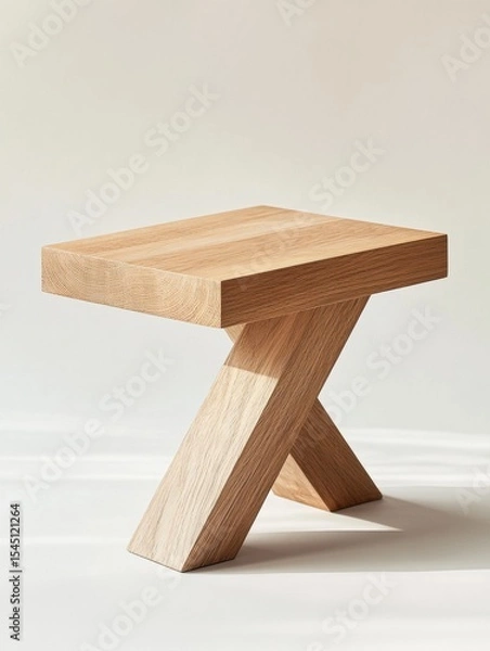 Obraz wooden table isolated on white
