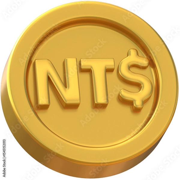 Obraz Taiwan Dollars Coin