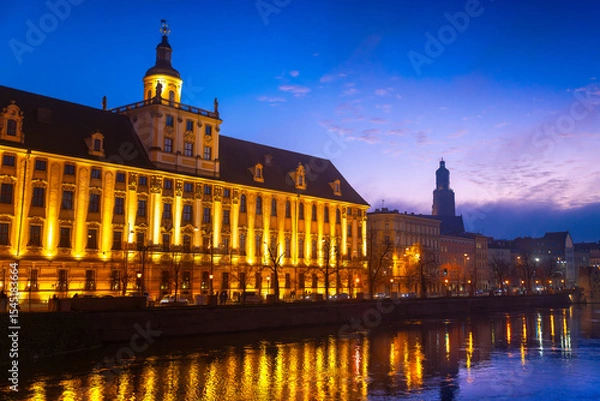 Obraz Beautiful view of the old town. Wroclaw, Poland, Europe