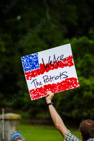 Obraz NoKings protest sign