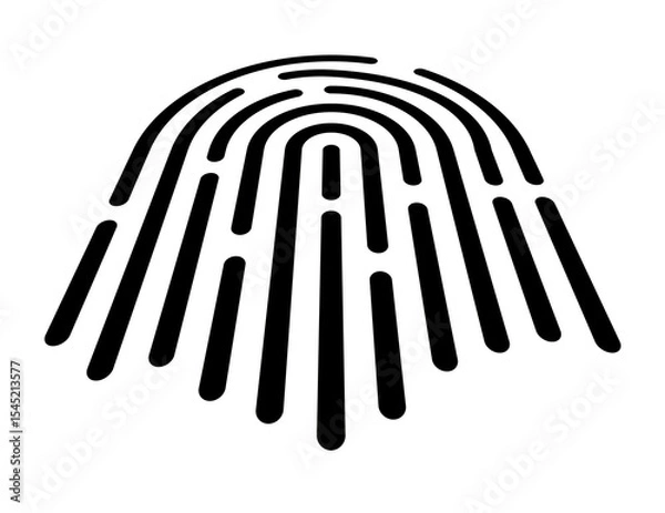 Fototapeta Fingerprint transparent Background