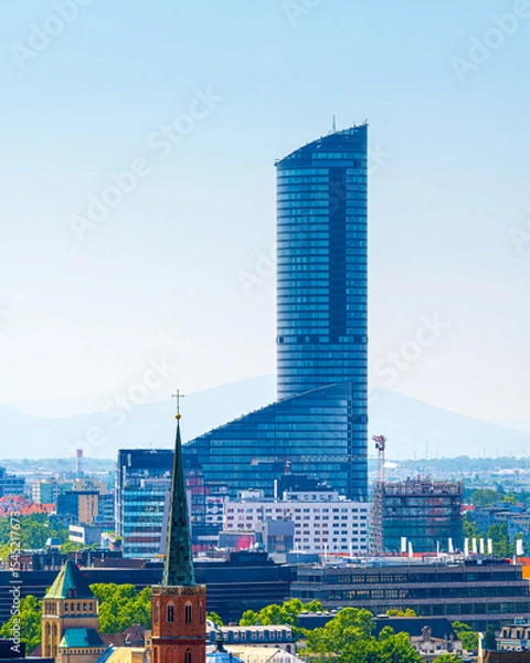 Obraz The largest building in Wroclaw is the Sky Tower skyscraper. Wroclaw, Poland, Europe
