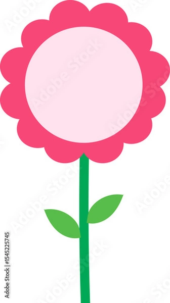 Obraz pink rose frame