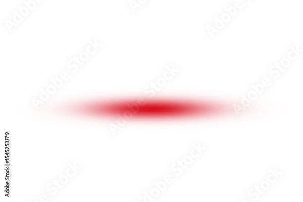 Obraz Soft red blur in elliptical shape with fading edges centered on white background, ideal for abstract design, spotlight effect, visual emphasis, or digital motion art projects.