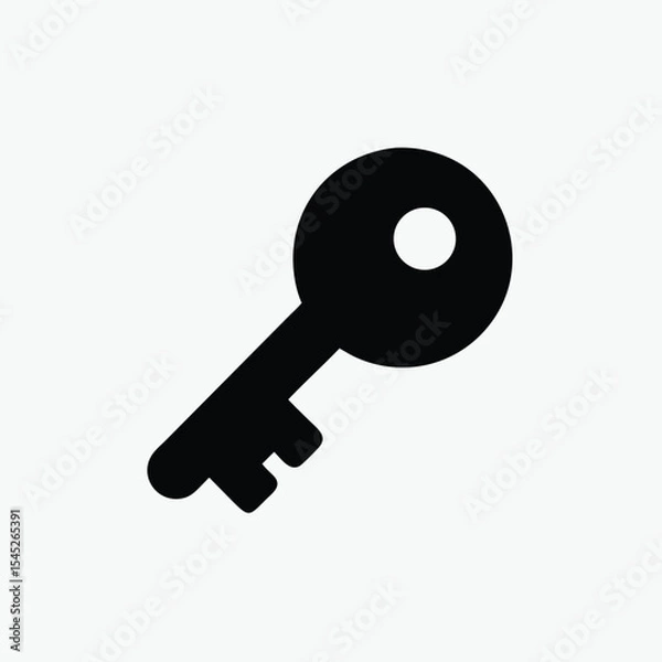 Fototapeta key icon design fully editable vector template