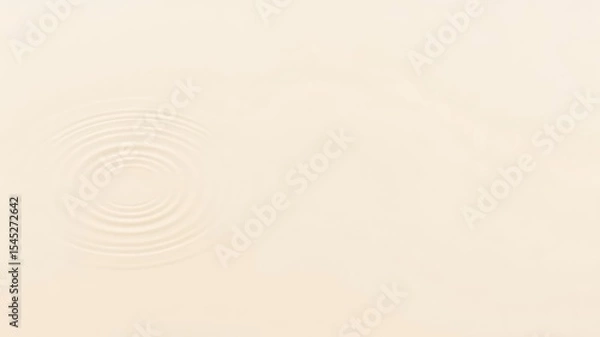 Obraz Gentle concentric waves ripple outward, creating a calming and minimal abstract design with a soft, creamy color palette that feels tranquil