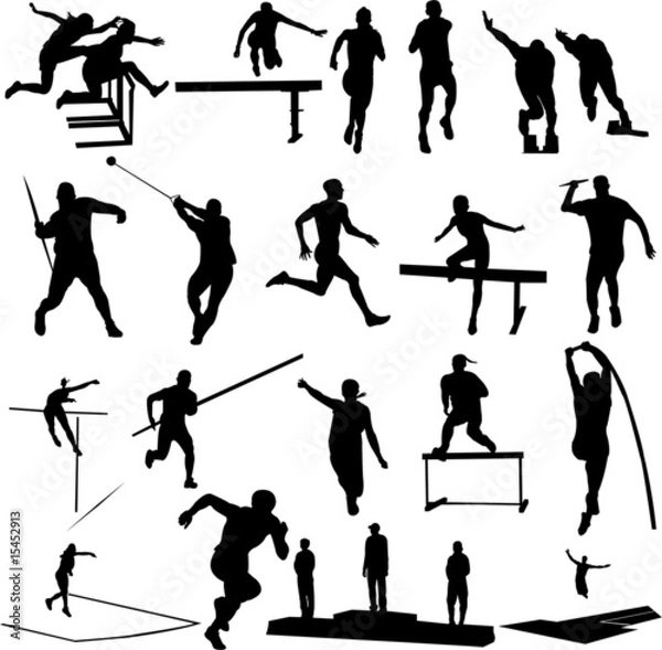 Obraz athletice - vector