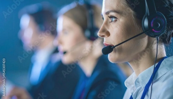 Obraz Professionals Engaged in Real-Time Translation and Captioning Services