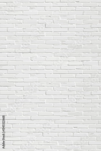 Obraz Texture of a white brick wall vector illustration