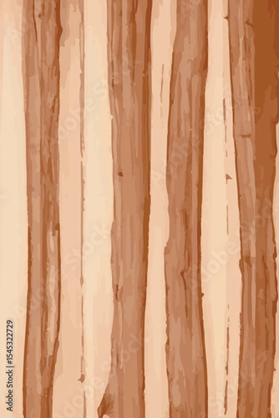 Obraz Wooden texture or background vector illustration.	