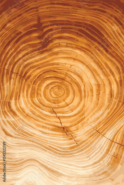 Obraz Wooden texture or background vector illustration.	