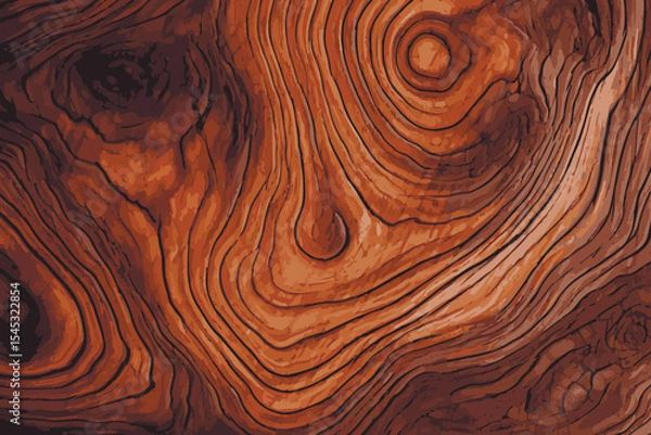 Obraz Wooden texture or background vector illustration.	