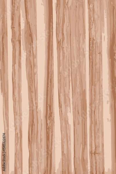 Obraz Wooden texture or background vector illustration.	